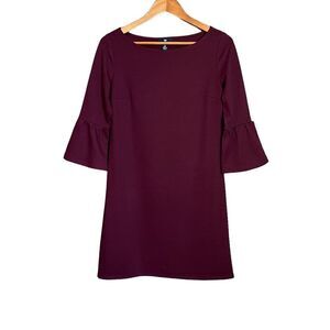 3 for $30! Gap maroon ponte bell sleeve dress. Size xs‎